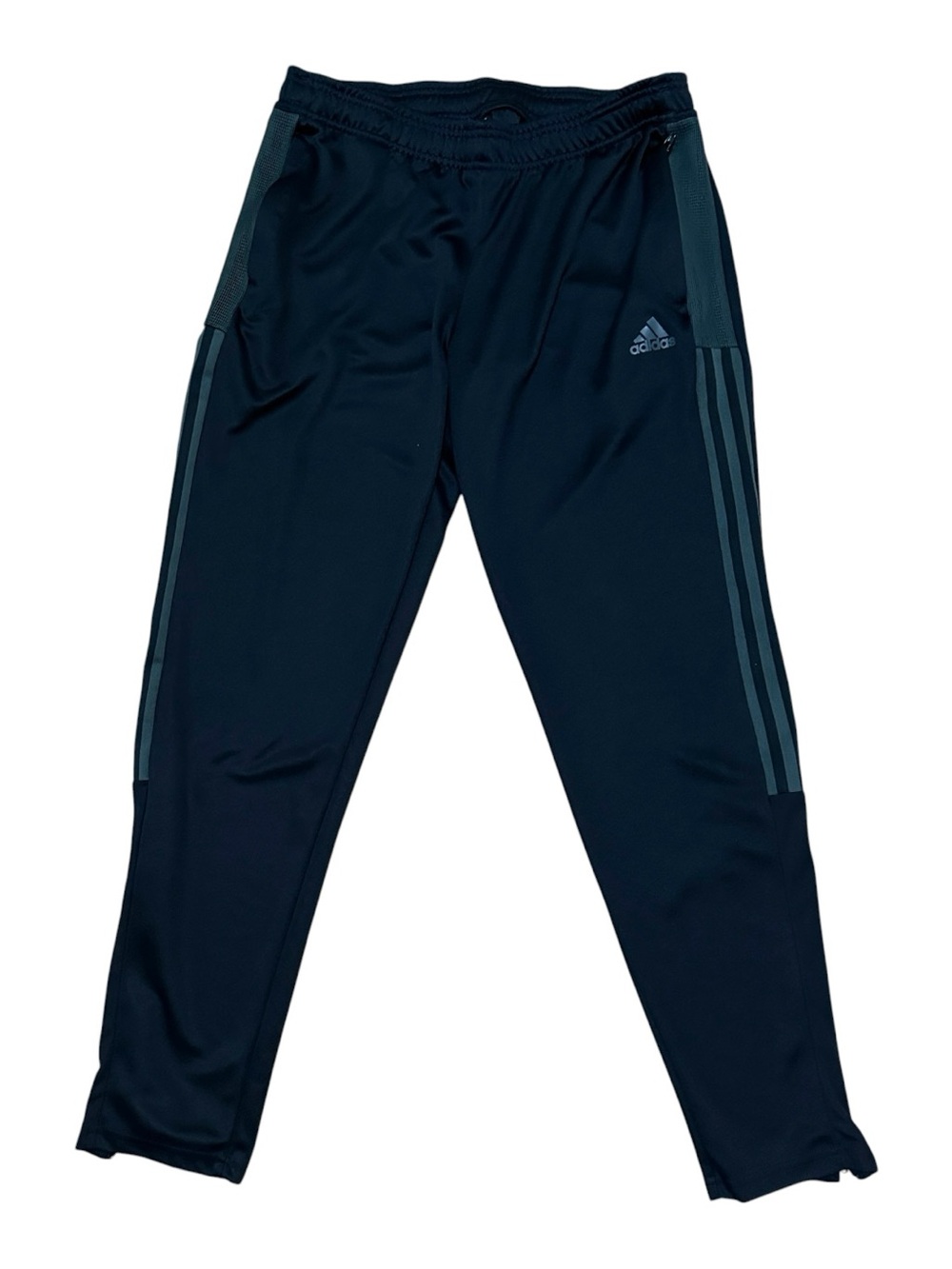 Men’s adidas Black Gray 3 Stripe Track Pants Sz L NWOT